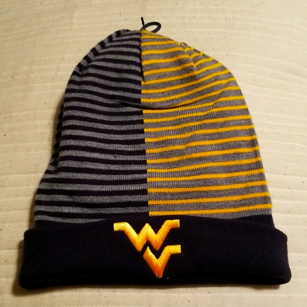 NWT • Nike, reversible WVU Ski hat, Blue and Gold